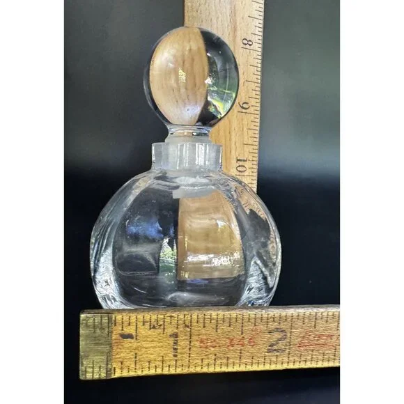 Vintage Lenox Crystal Perfume Bottle With Stopper 4 in - Picture 4 of 4